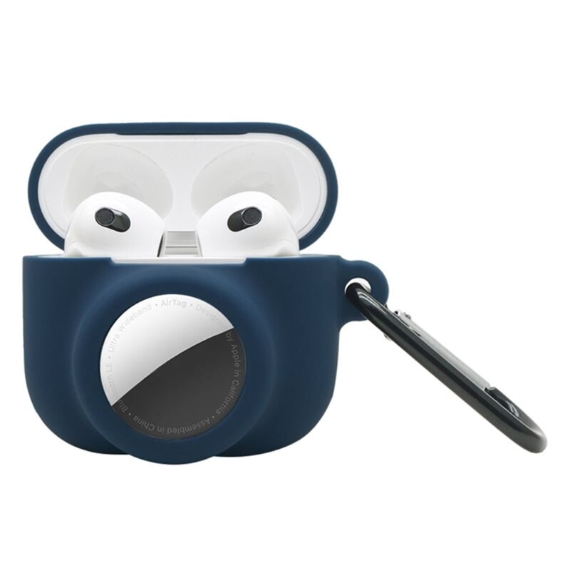 AirPods 3 Kotelo AirTag-pidikkeellä tummansininen