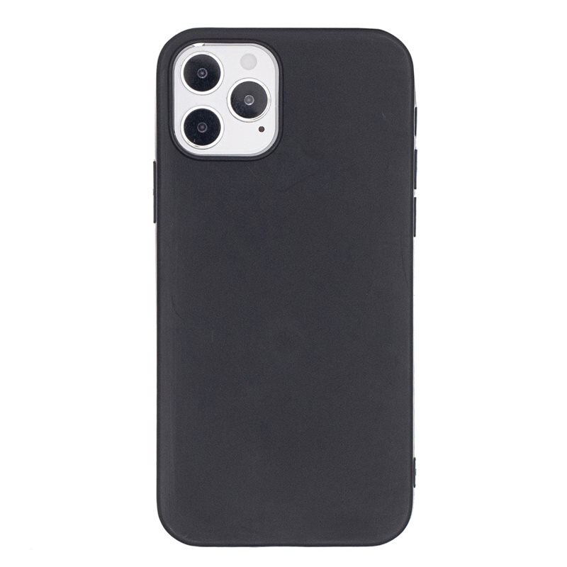 TPU suojakuori iPhone 12/iPhone 12 Pro Musta