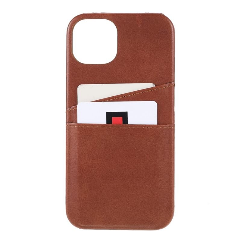 tectTech Card Slots Case iPhone 13 Mini Ruskea - Puhelimen kuoret - Paikat korteille