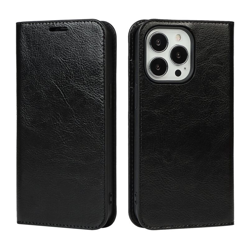 Suojakotelo Aito Nahka iPhone 12/iPhone 12 Pro Musta