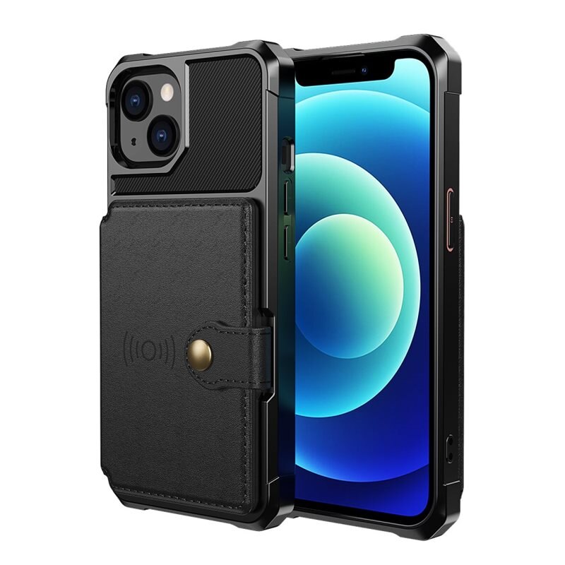 Tough Multi-slot Case iPhone 13 Mini Musta - Puhelimen kuoret - Paikat korteille