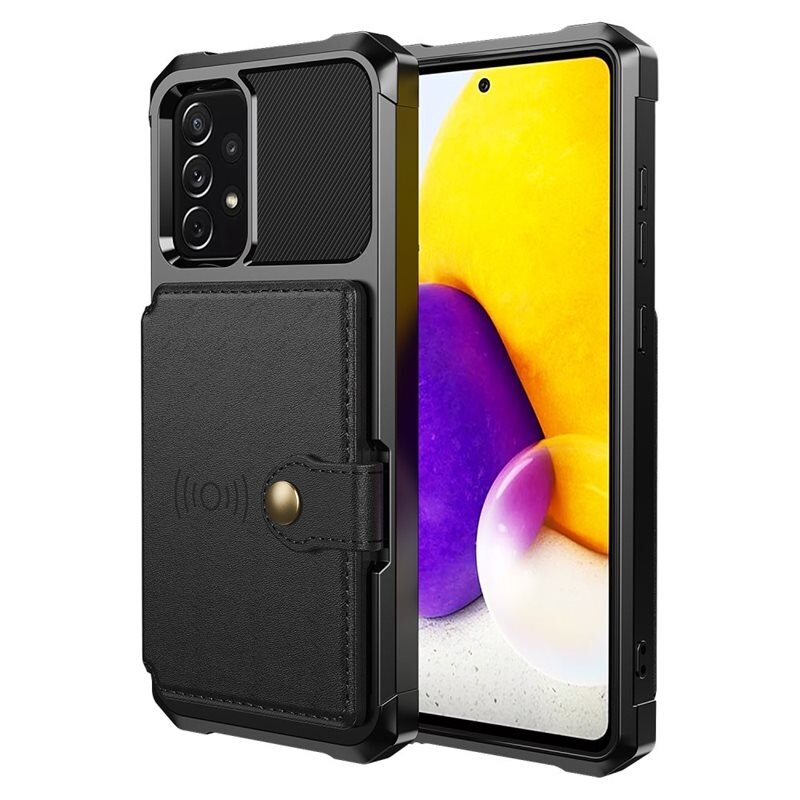 Tough Multi-slot Case Samsung Galaxy A52 5G Musta - Puhelimen kuoret - Paikat korteille