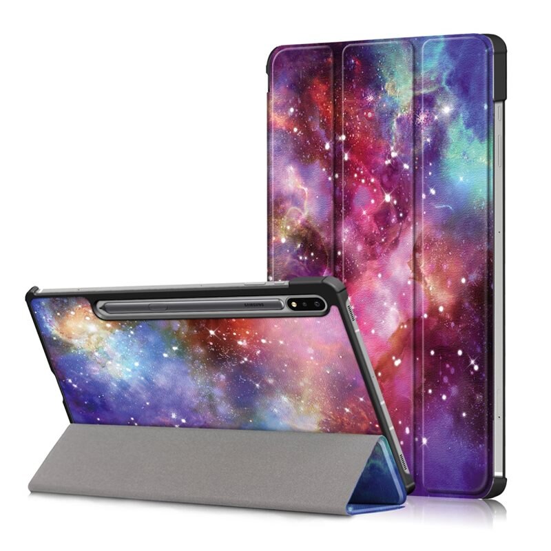 Kotelo Tri-fold Samsung Galaxy Tab S7 FE Ulkoavaruus