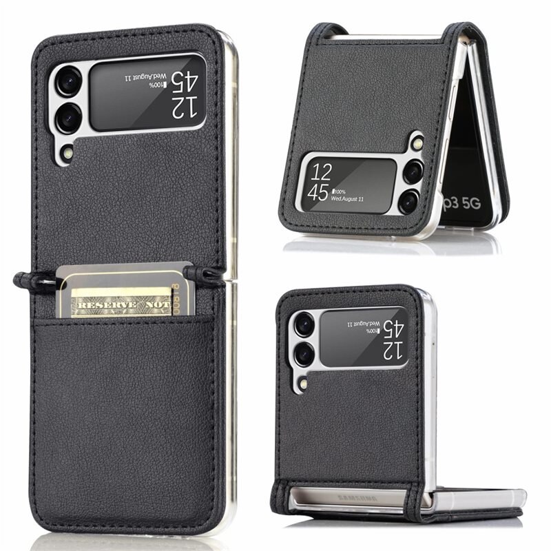 tectTech Slim Card Wallet Samsung Galaxy Z Flip 3 musta