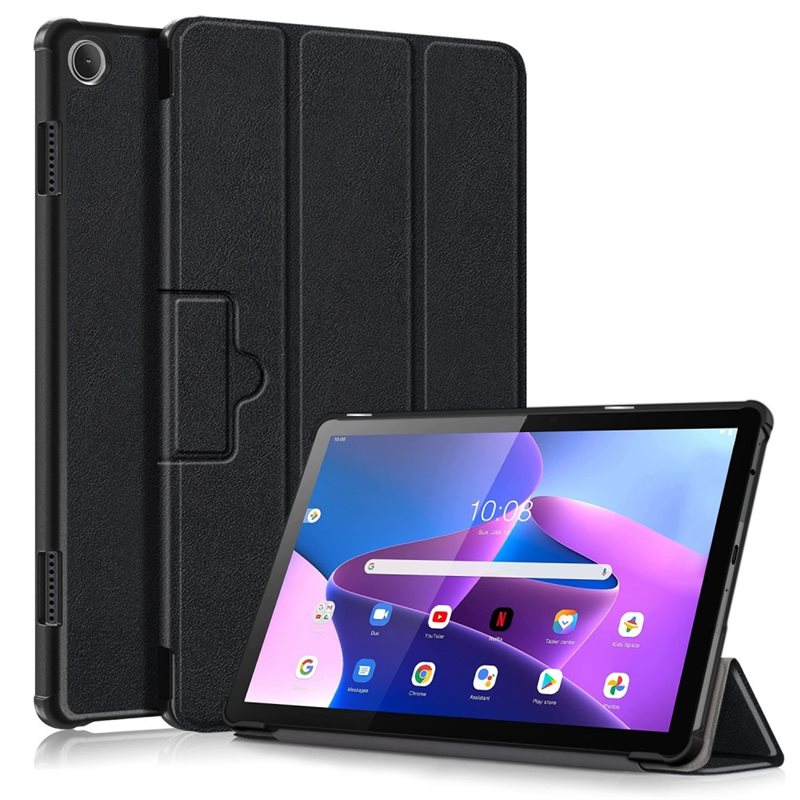 Kotelo Tri-fold Lenovo Tab M10 (3rd Gen) Musta