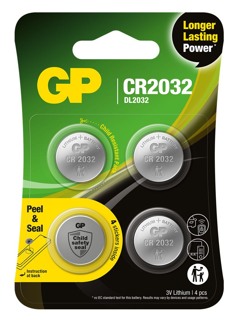 GP Batteries 4-kpl Samsung Galaxy SmartTag Nappiparisto CR2032