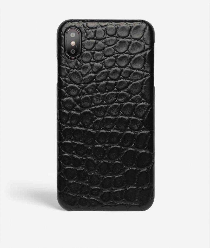 The Case Factory Kuori iPhone Xs Max Small Croco Black