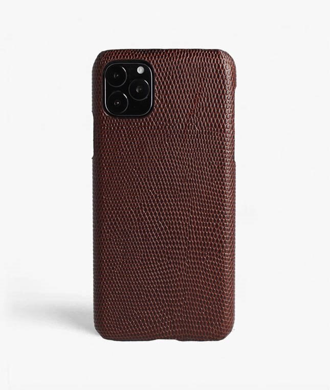 The Case Factory Kuori iPhone 11 Pro Max Lizard Ruskea