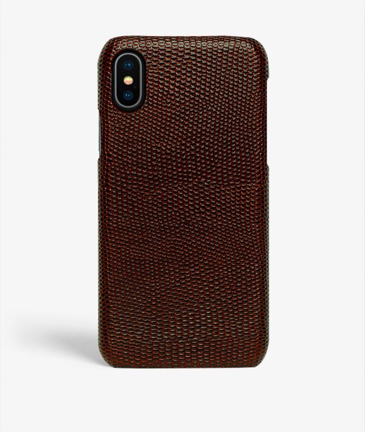 The Case Factory Kuori iPhone Xs Max Lizard Ruskea