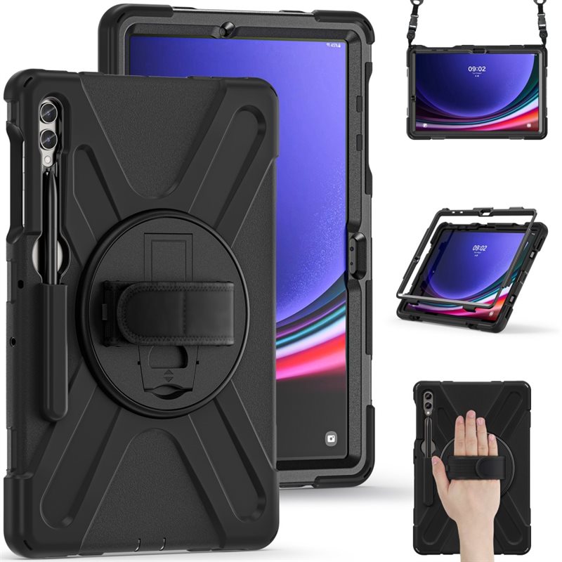 Iskunkestävä Hybridikuori Samsung Galaxy Tab S7 FE musta