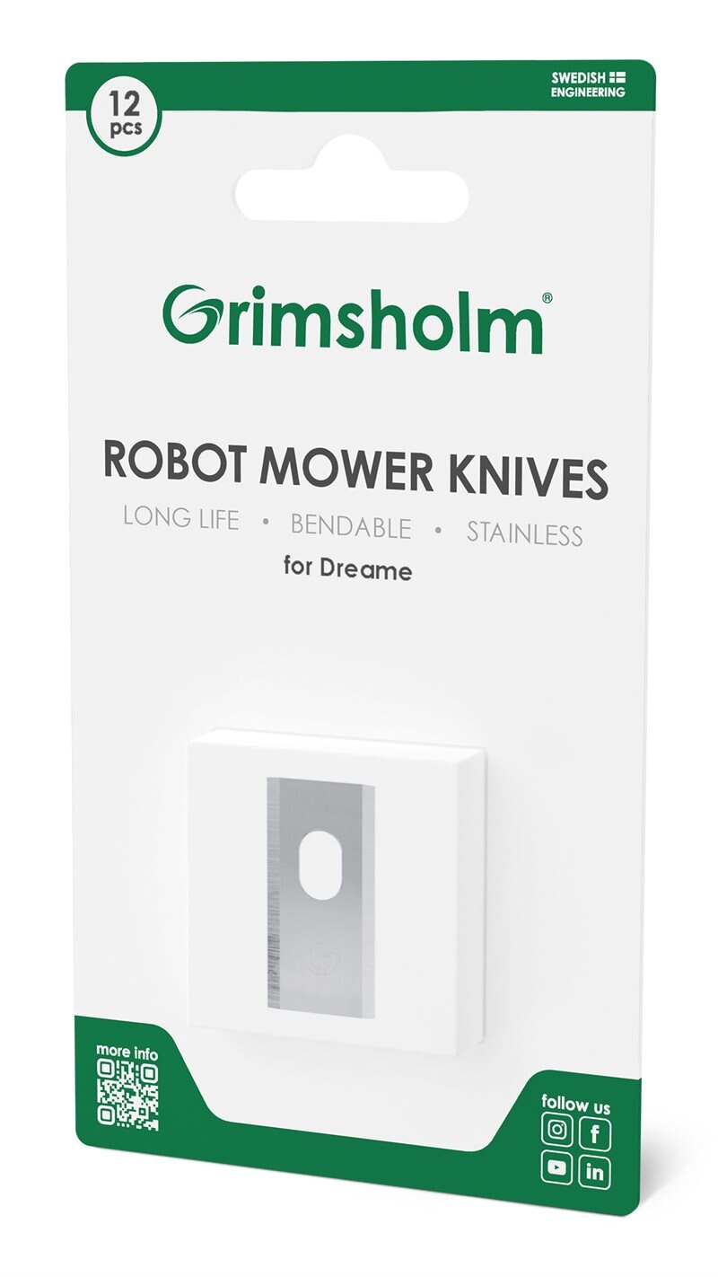Grimsholm 12 kpl Robottiruohonleikkurin terä Dreame A1