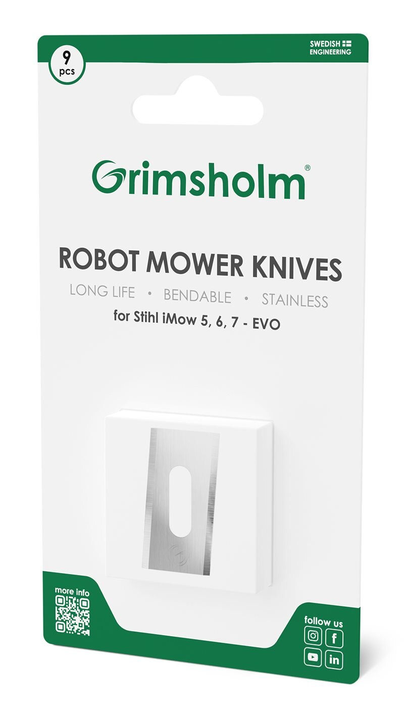 Grimsholm 9 kpl Robottiruohonleikkurin terä Stihl iMow 7 EVO