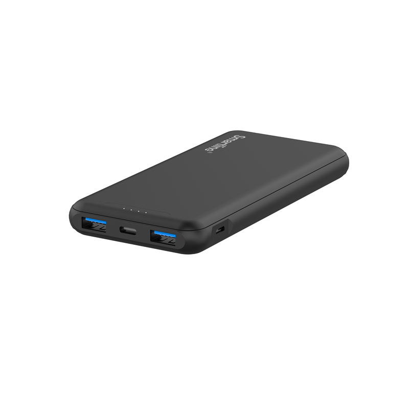 Smartline Powerbank 10000 mAh USB-A + USB-C PD musta