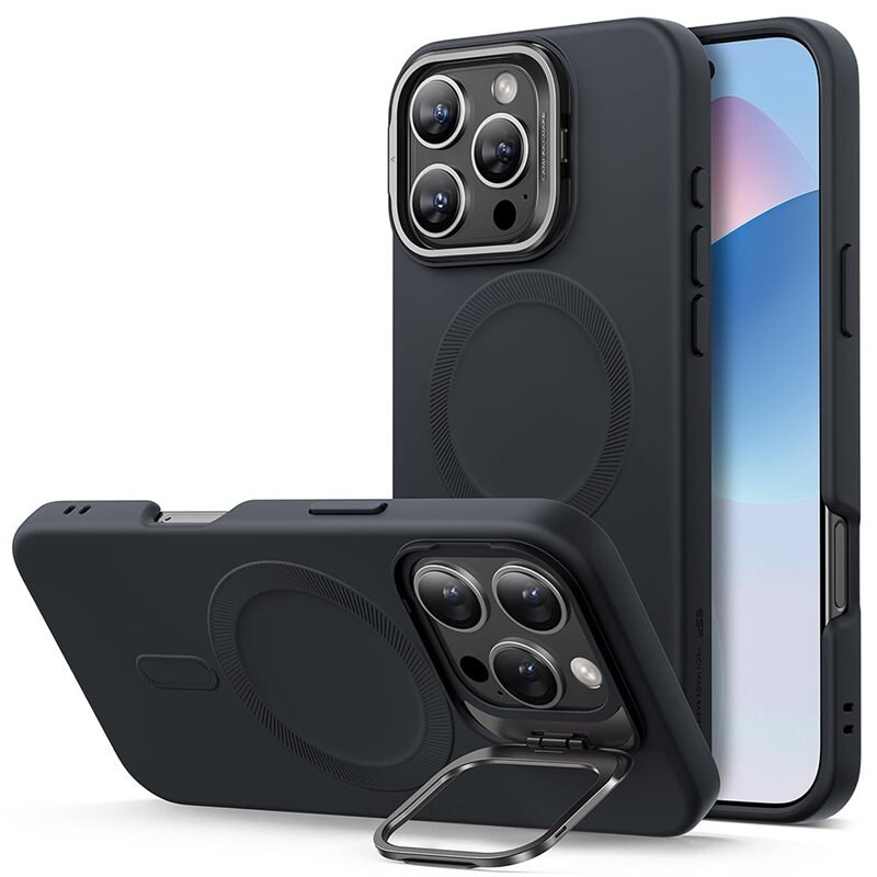 ESR Cloud Kickstand HaloLock MagSafe Case iPhone 16 Pro Black