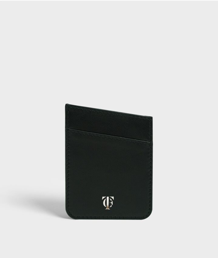 The Case Factory S.C Itsekiinnittyvä Korttipidike Nappa Black