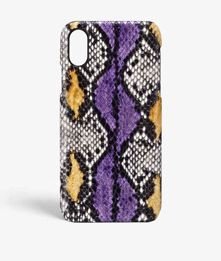 The Case Factory Kuori iPhone Xs Max Snake Lila/Ocra
