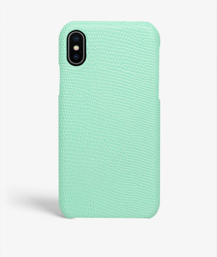 The Case Factory Kuori iPhone Xs Max Lizard Menta