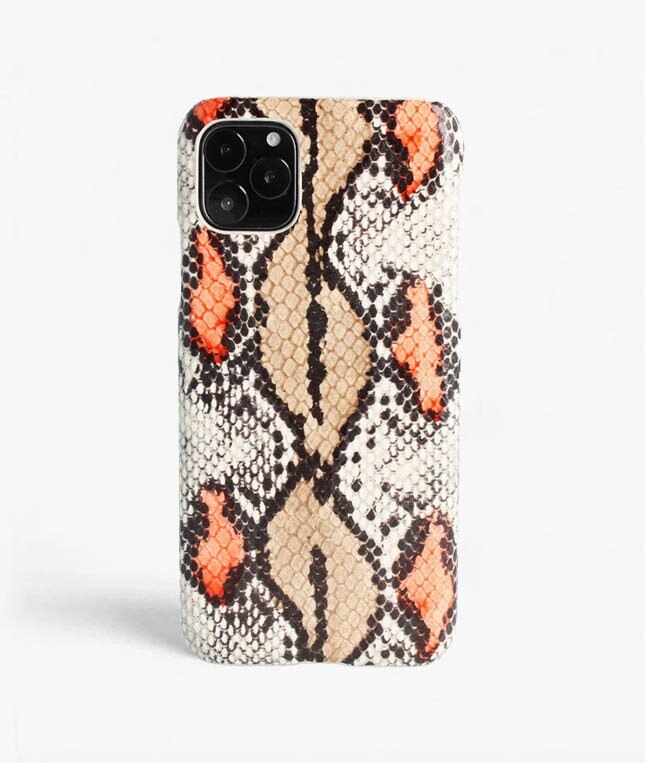 The Case Factory Kuori iPhone 11 Pro Max Snake Plum/Peach
