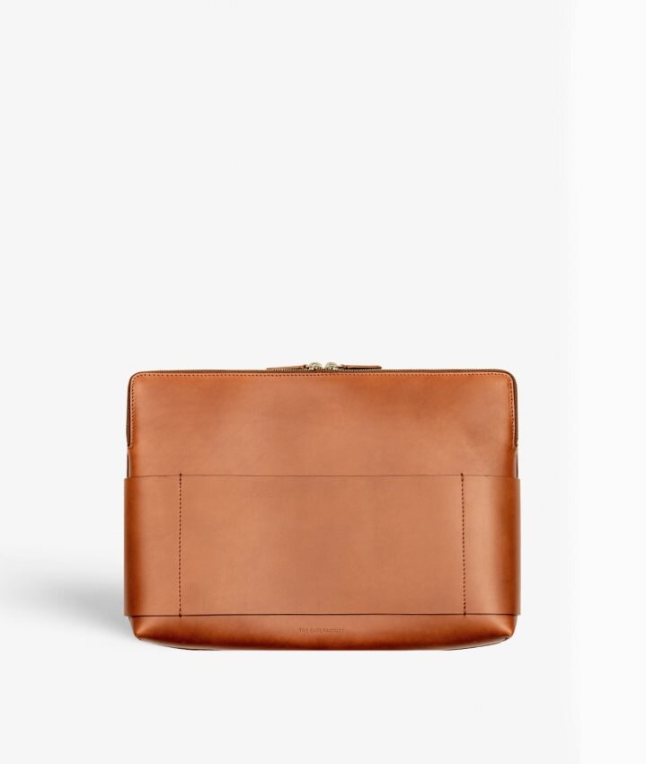 The Case Factory Tietokonelaukku 15" Snake Vegetable Tanned Ruskea