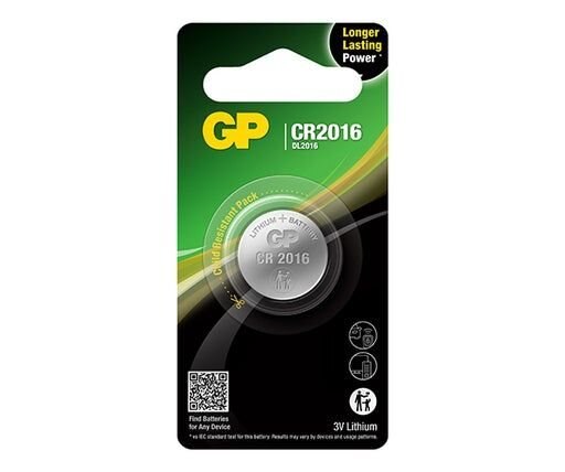 GP Batteries Lithium nappiparisto CR2016