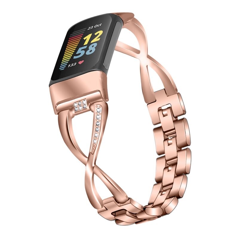 Crystal Bracelet Fitbit Charge 6 Ruusukulta - Ranneke