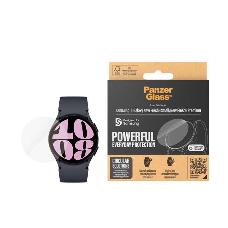 PanzerGlass Samsung Galaxy Watch 7 40mm Screen Protector Ultra Wide Fit
