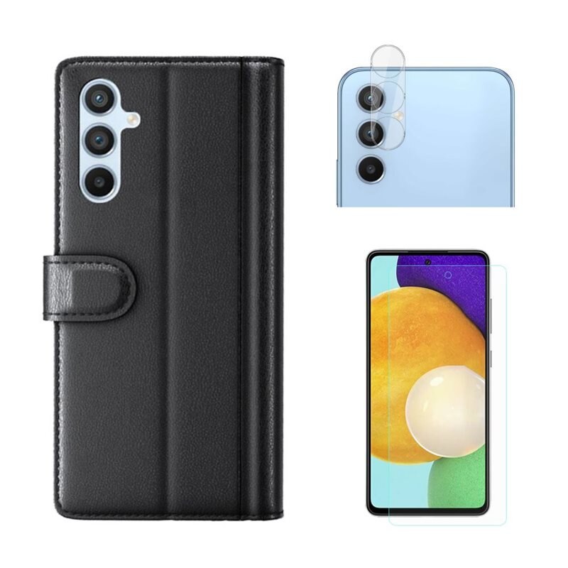 Samsung Galaxy A54 Setti Kotelo, Näytönsuoja ja Kameran Linssinsuoja