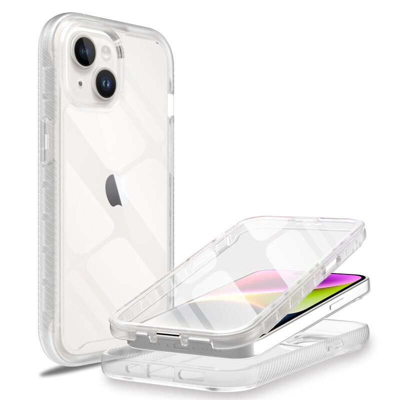 Mobique Full Protection Case iPhone 15 Plus Kirkas