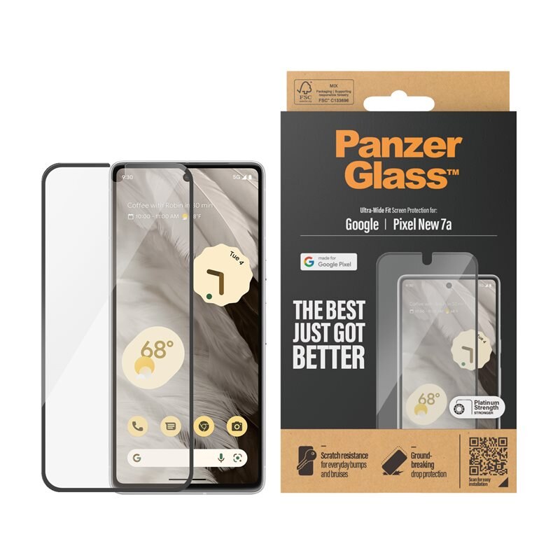 PanzerGlass Google Pixel 8a Screen Protector Ultra Wide Fit