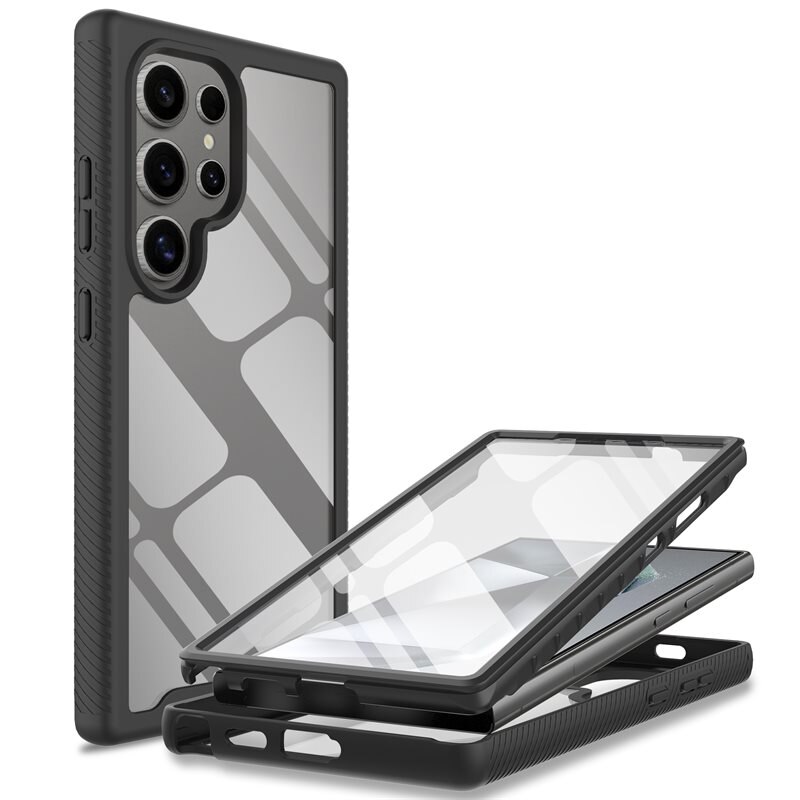 Mobique Full Protection Case Samsung Galaxy S24 Ultra Musta
