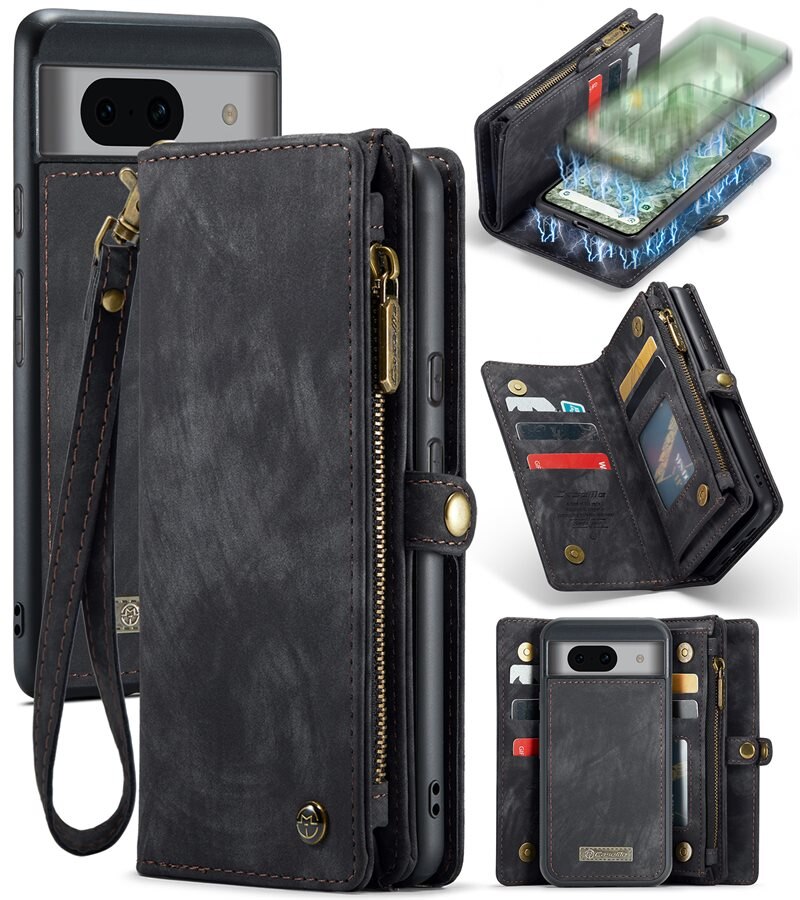 CaseMe Multi-slot Suojakotelo Google Pixel 8a Harmaa