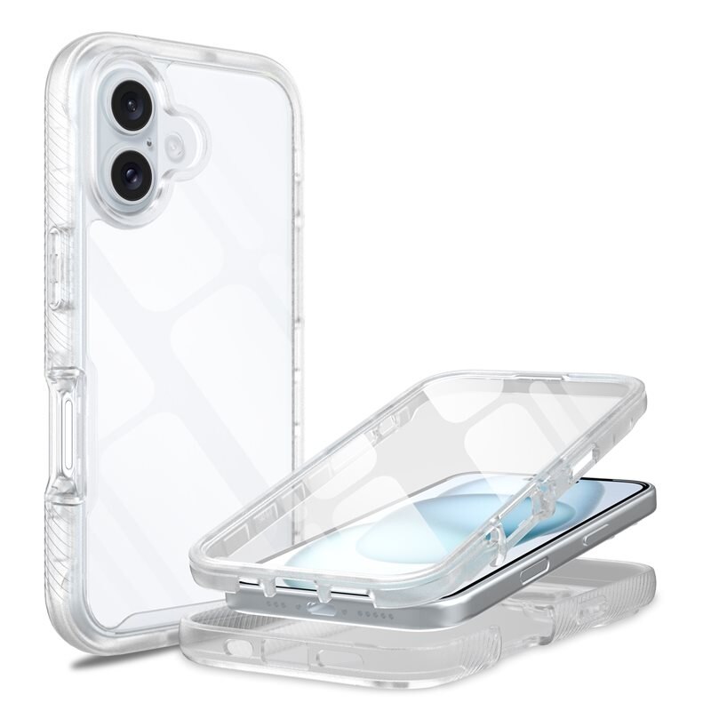 Mobique Full Protection Case iPhone 16 Plus Kirkas