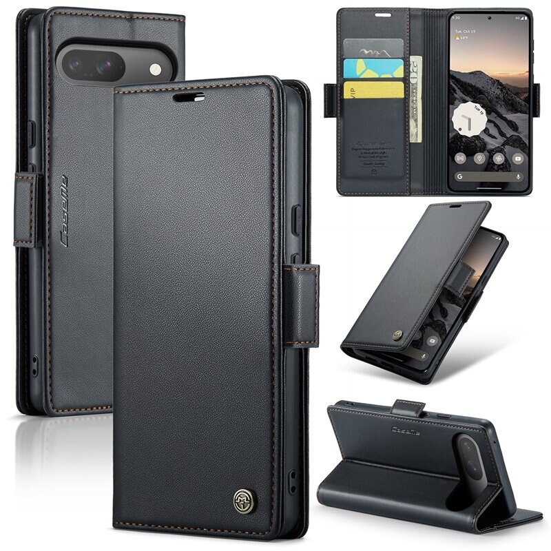 CaseMe RFID Slim Lompakkokotelo Google Pixel 10 Pro Musta