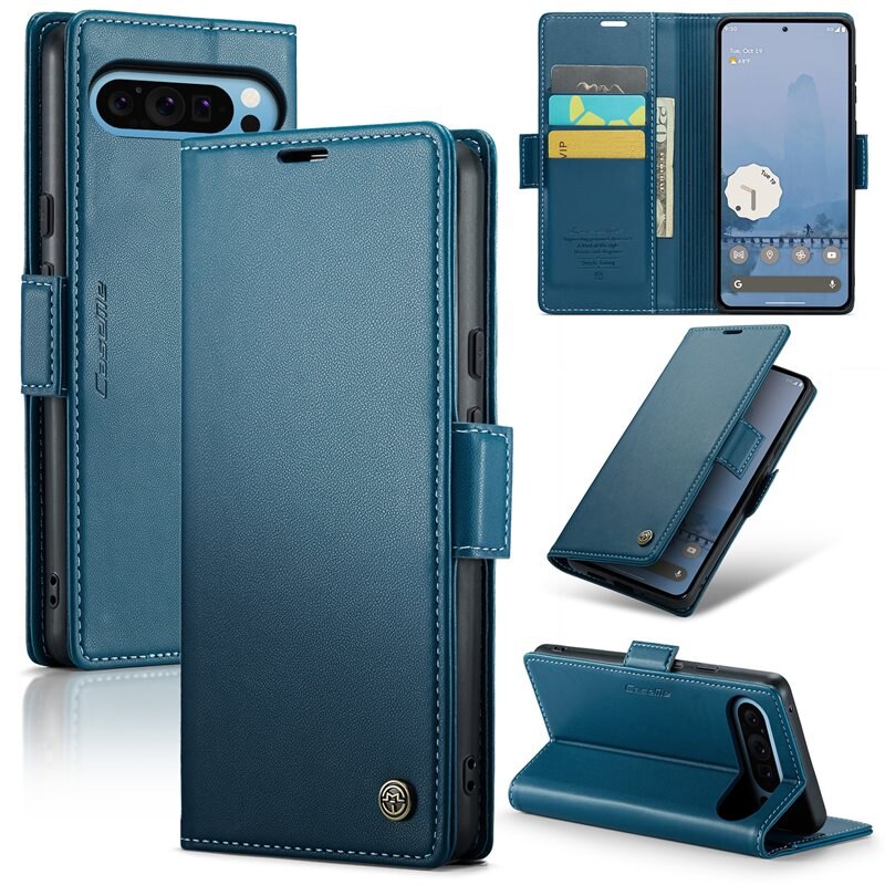 CaseMe RFID Slim Lompakkokotelo Google Pixel 9 Pro XL Sininen