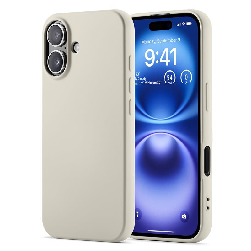 Mobique TPU suojakuori iPhone 16 Beige