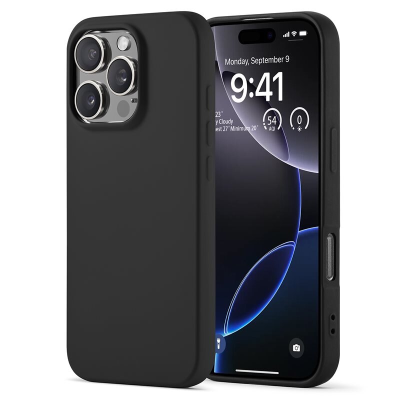 Mobique TPU suojakuori iPhone 16 Pro Max Musta