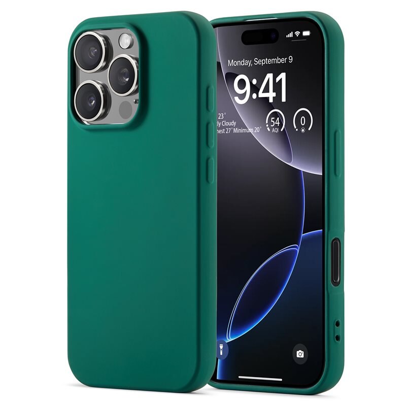 Mobique TPU suojakuori iPhone 16 Pro Tummanvihreä