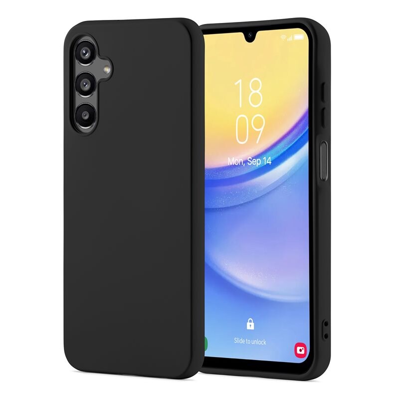 Mobique TPU suojakuori Samsung Galaxy A15 Musta