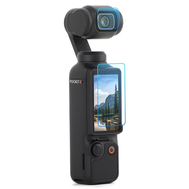 Sunnylife Panssarilasi Näytön + Kameran Linssinsuoja DJI Osmo Pocket 3