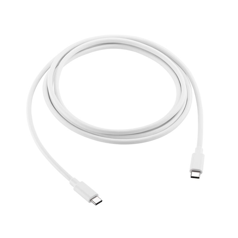 Mobique USB-C - USB-C latauskaapeli 2m Motorola Moto G15 Power valkoinen
