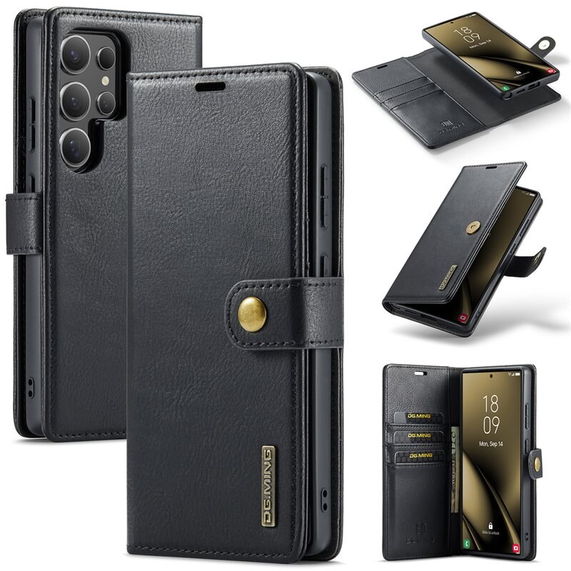 DG.MING Magnet Wallet Samsung Galaxy S25 Ultra Black