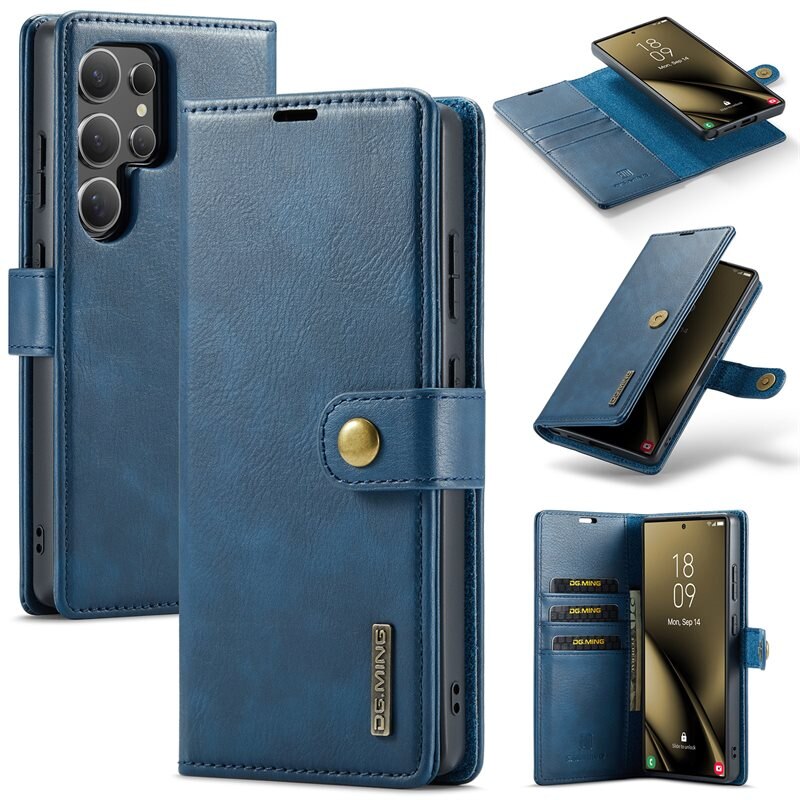 DG.MING Magnet Wallet Samsung Galaxy S25 Ultra Blue