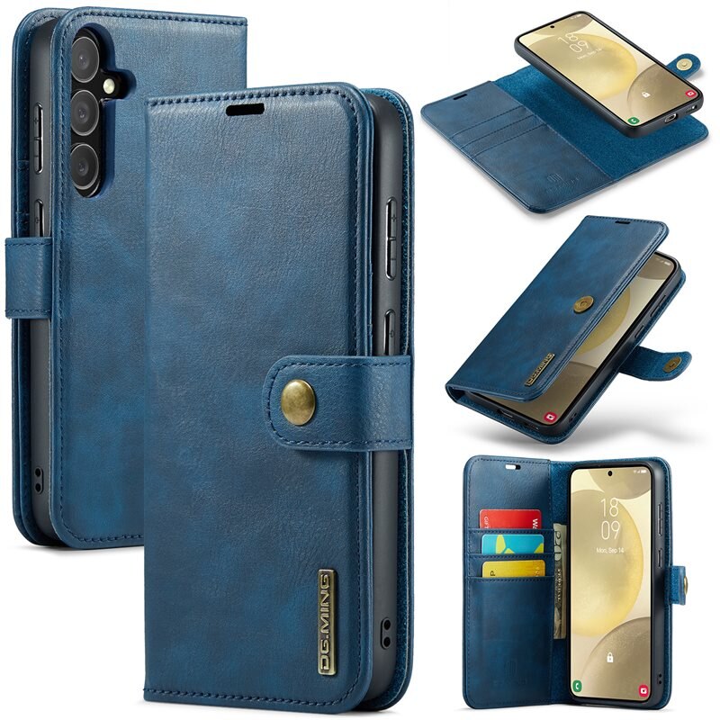DG.MING Magnet Wallet Samsung Galaxy S25 Plus Blue