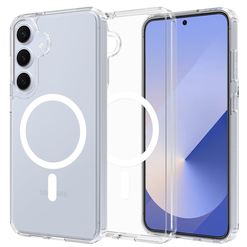 Mobique Hybridikuori MagSafe Samsung Galaxy S25 Plus Kirkas