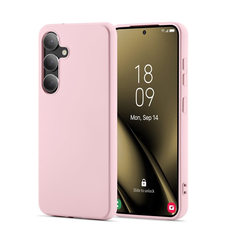 Mobique TPU suojakuori Samsung Galaxy S25 Plus Vaaleanpunainen