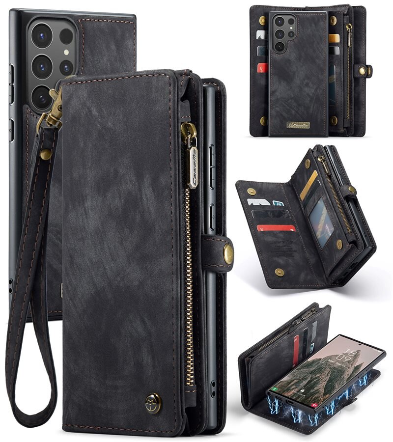 CaseMe Multi-slot Suojakotelo Samsung Galaxy S25 Ultra Harmaa