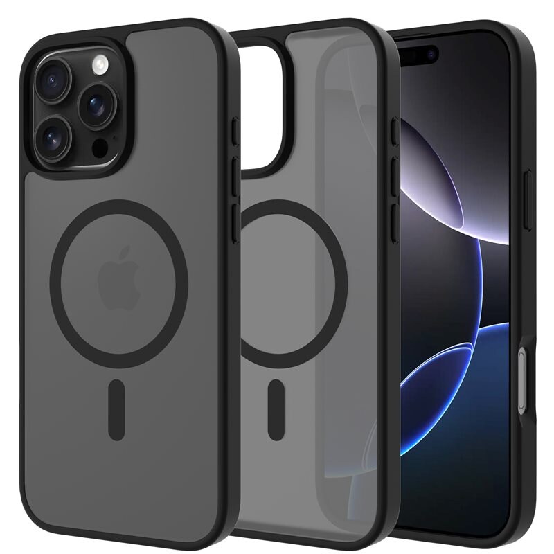 Mobique Magnetic Hybrid Kuori iPhone 15 Pro Max Frosted Black
