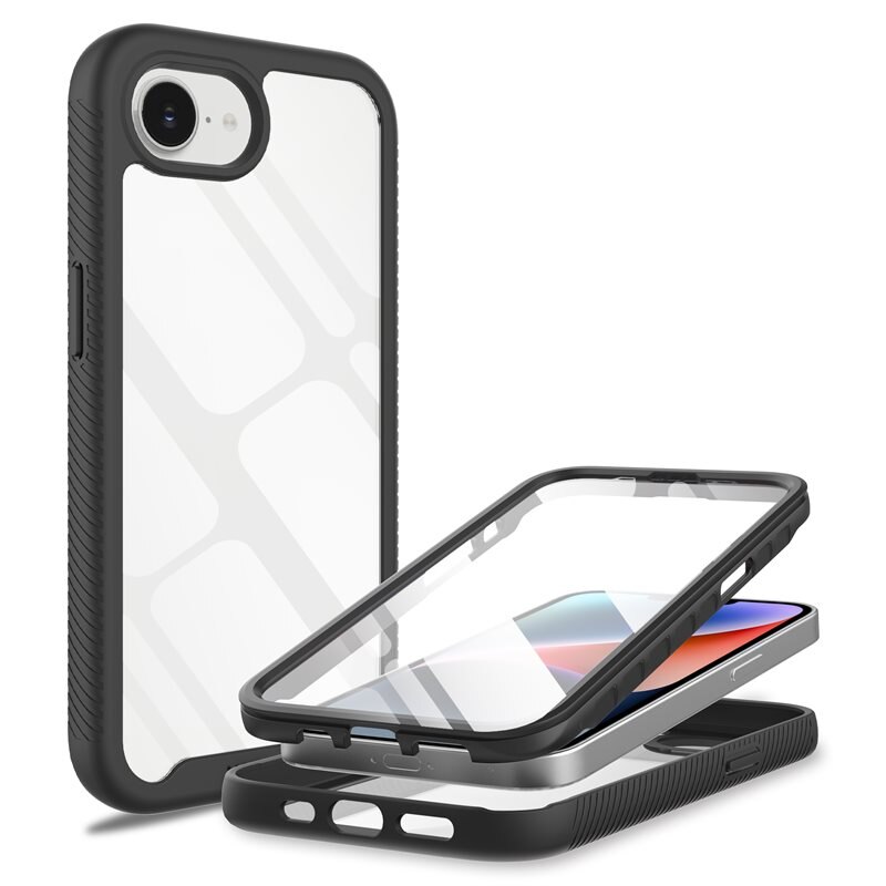 Mobique Full Protection Case iPhone 16e Musta