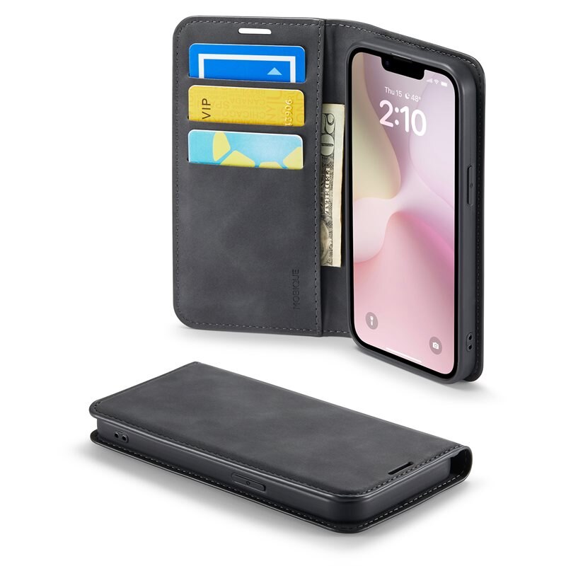 Mobique iPhone 16e Slim Mobilfodral Musta