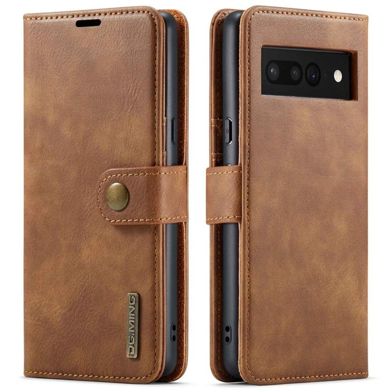 DG.MING Magnet Wallet Google Pixel 7 Pro Cognac